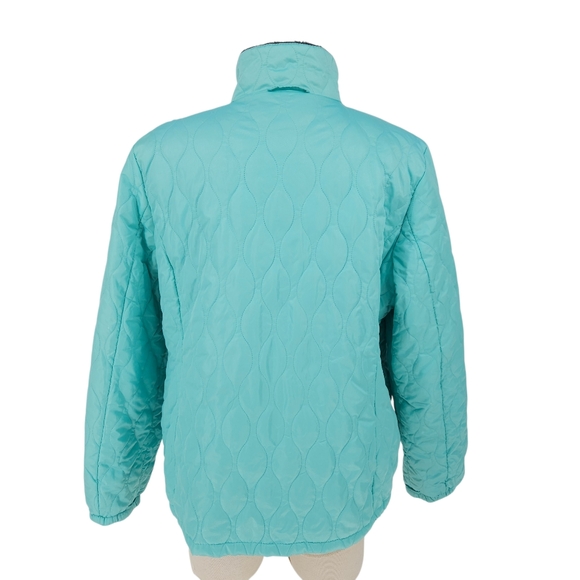Gerry Quilted Puffer Jacket Blue Long Sleeve Full Zip Lightweight Coat XL - Picture 6 of 10